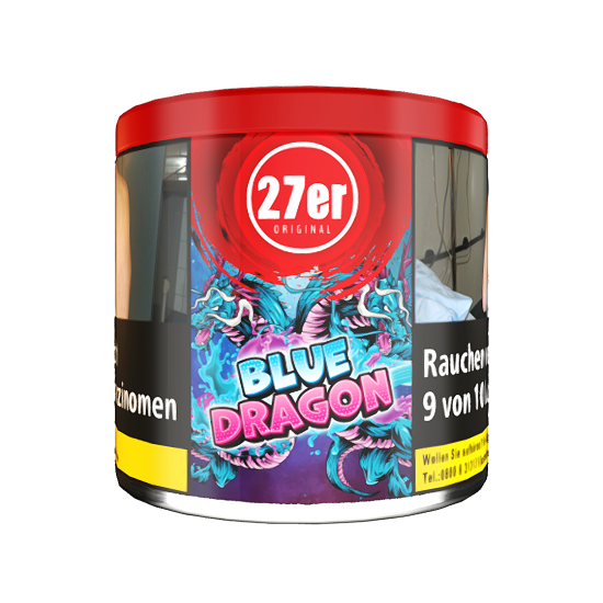 27er Blue Dragon (Blaubeere Drachenfrucht) Shisha Tabak in 200g Dose