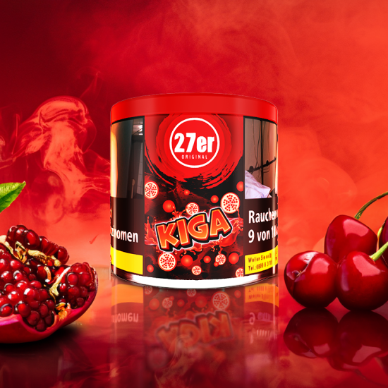 27er KIGA (Kirsche Granatapfel) Shisha Tabak in 200g Dose