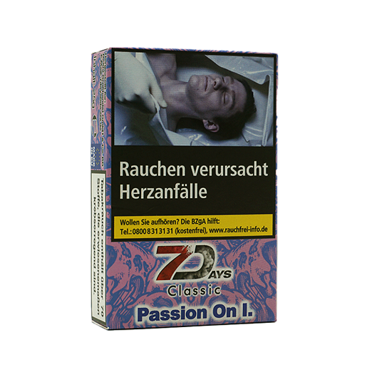 7 Days frische Passionsfrucht (Passion On I.) Shisha Tabak, 25g