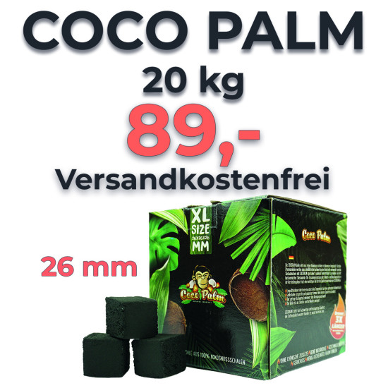 20kg Coco Palm 26 mm Kohle - SALE - 89,00 €