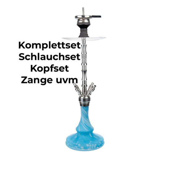 Jookah Edelstahl Shisha Stainphony #07 Big Steel Blue